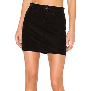 J brand black corduroy skirt